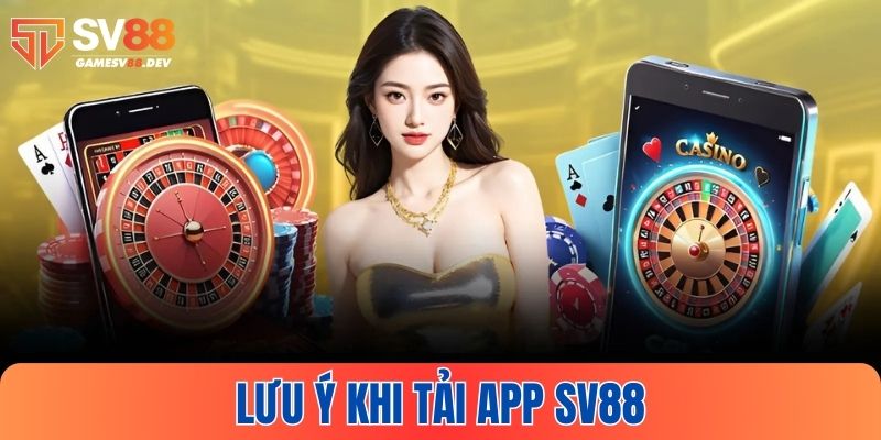 Những lưu ý khi tải và sử dụng app cá cược SV88